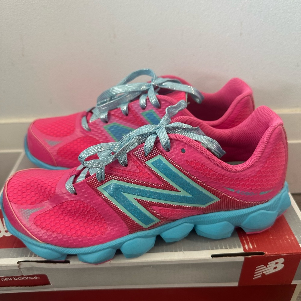 New Balance Kids' Pink and Blue Athletic Shoes